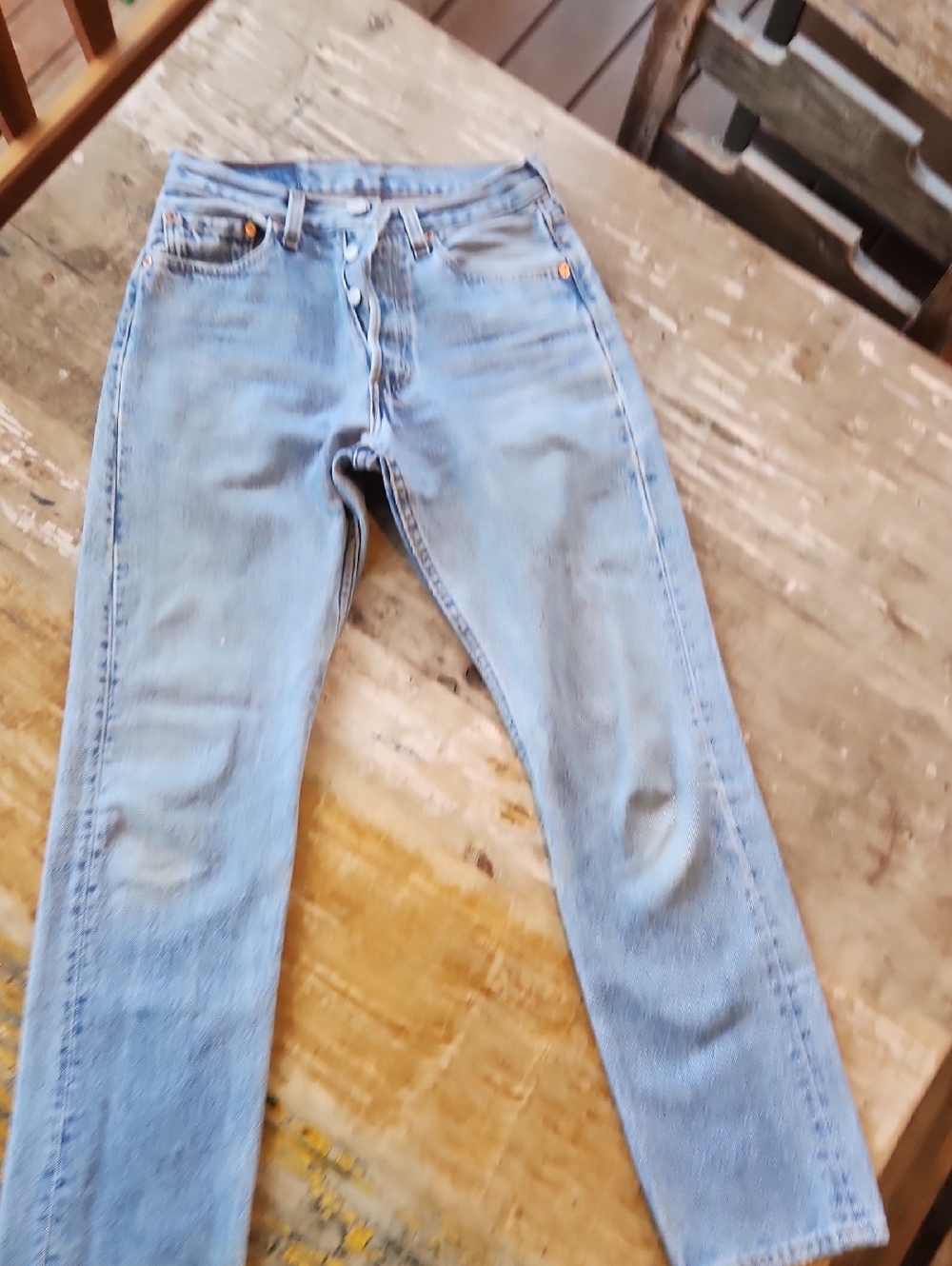 Womens Medium-wash Vintage Levis 501 Size 25/26